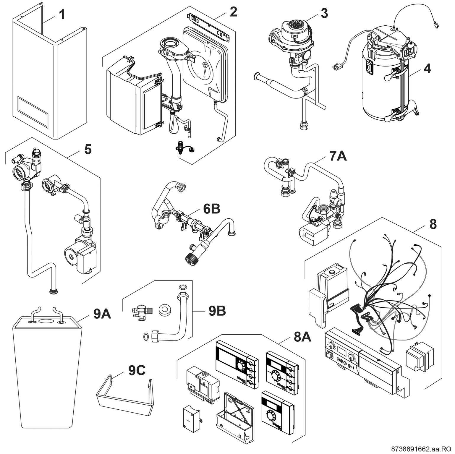 Product Explosion Image for Universal