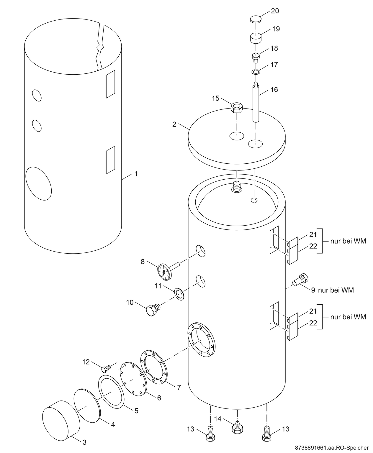 Spare Part Image for Speicher WF Sky, WM Sky