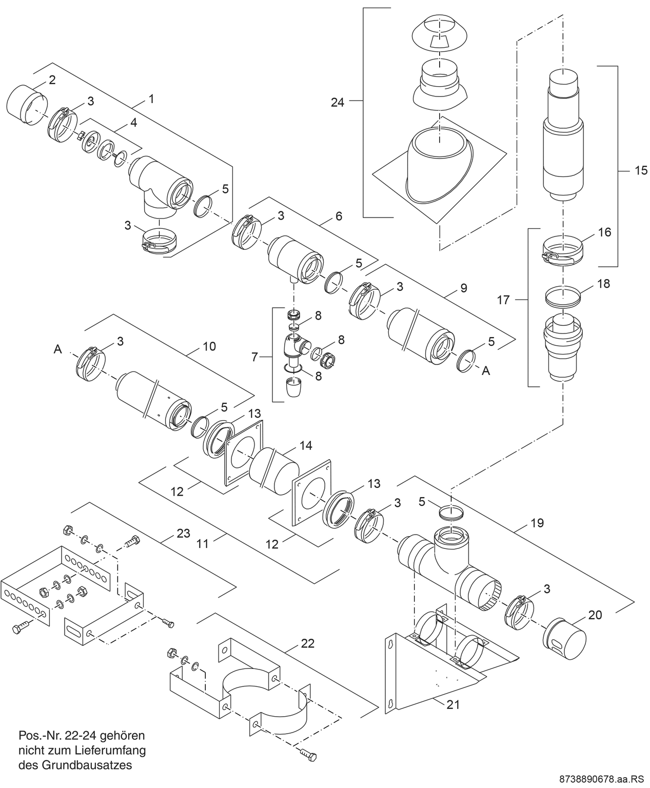 Spare Part Image for Grundbausatz GAF-K DN60/100 U104/HG10W