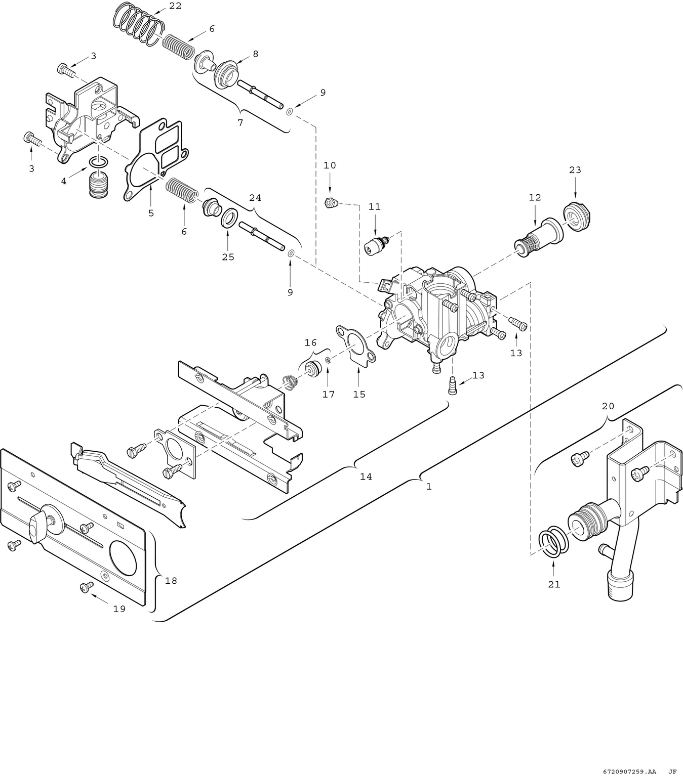 Spare Part Image for Bloc gaz