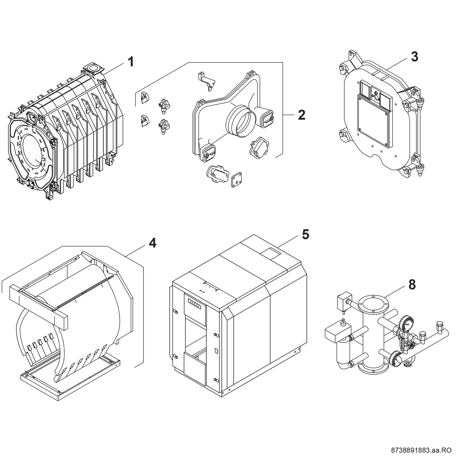Product Explosion Image for Universal