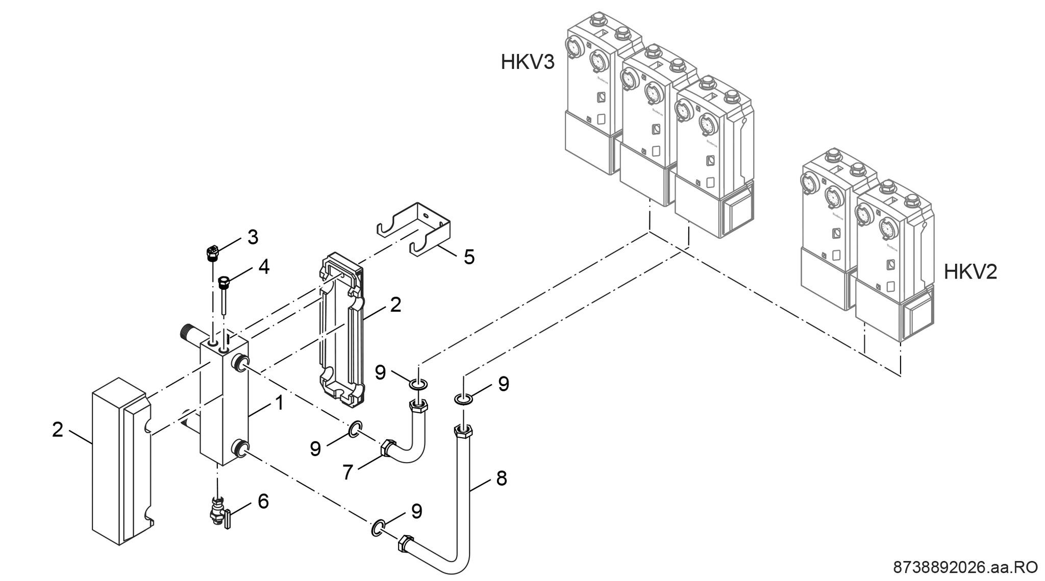 Spare Part Image for Hydr. Weiche/Differenzdruckregler