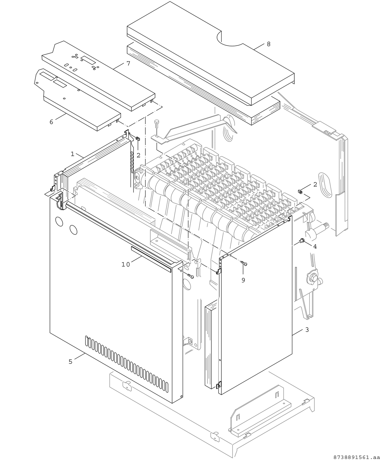 Spare Part Image for Verkleidung SG 94/95 33 - 128 kW Sieger