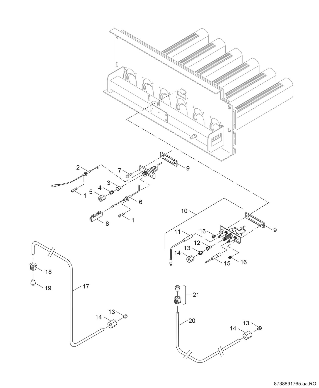 Spare Part Image for Zündbrenner SG 22 LP 33-60 kW