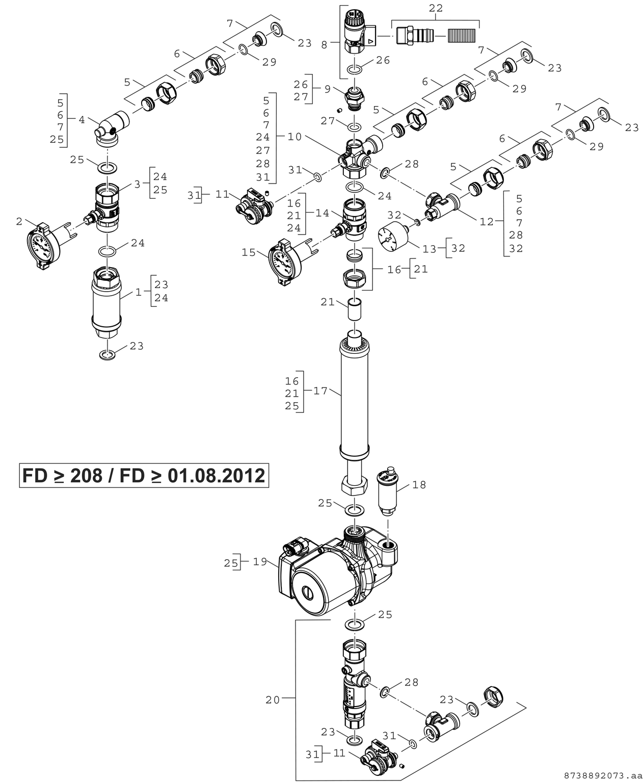 Spare Part Image for Hydraulique de solaire