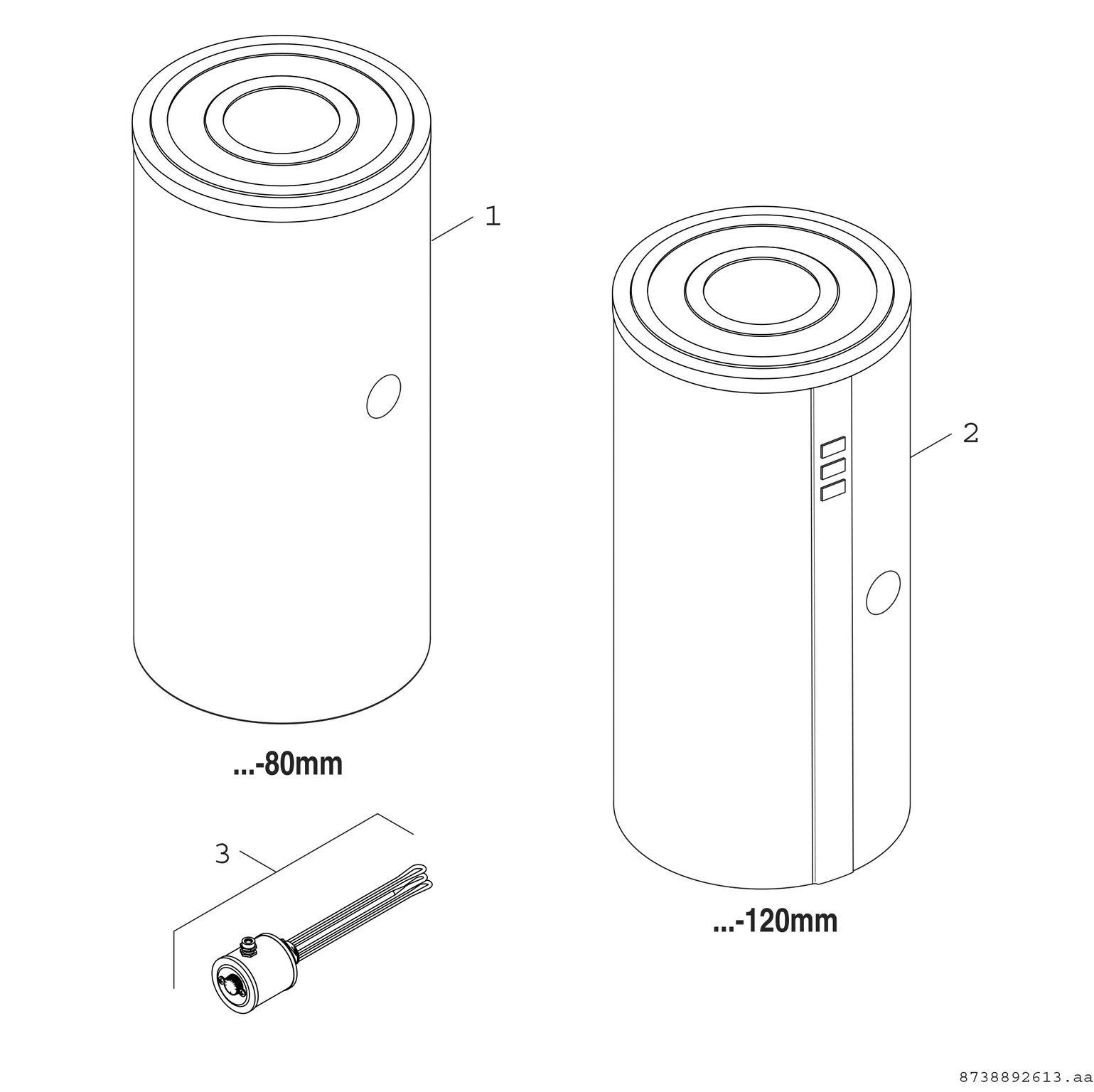 Product Explosion Image for BST 500/120-5 SrSE
