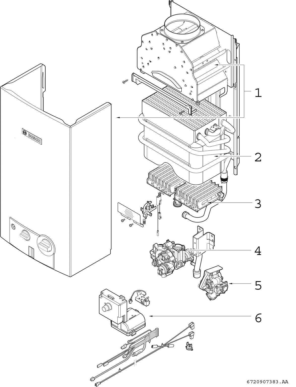 Product Explosion Image for Therm 4000 O