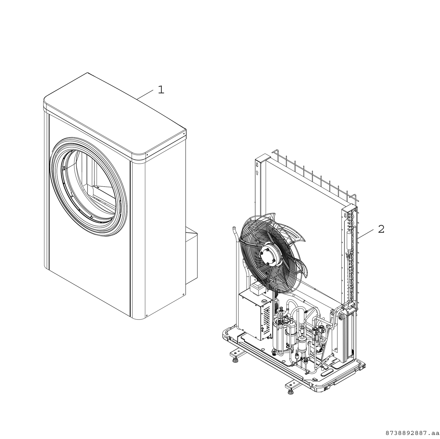 Product Explosion Image for Supraeco A