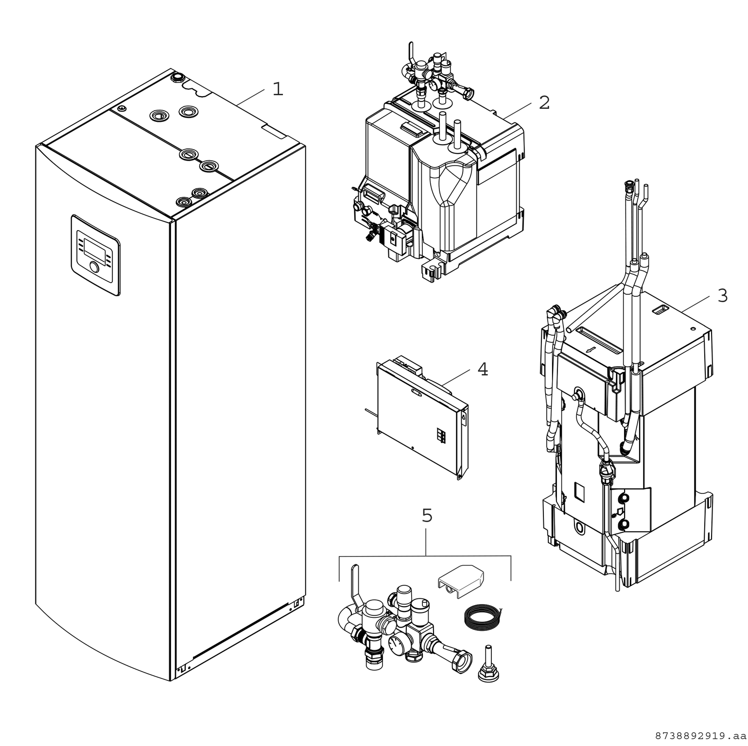Product Explosion Image for Compress 6000 AW