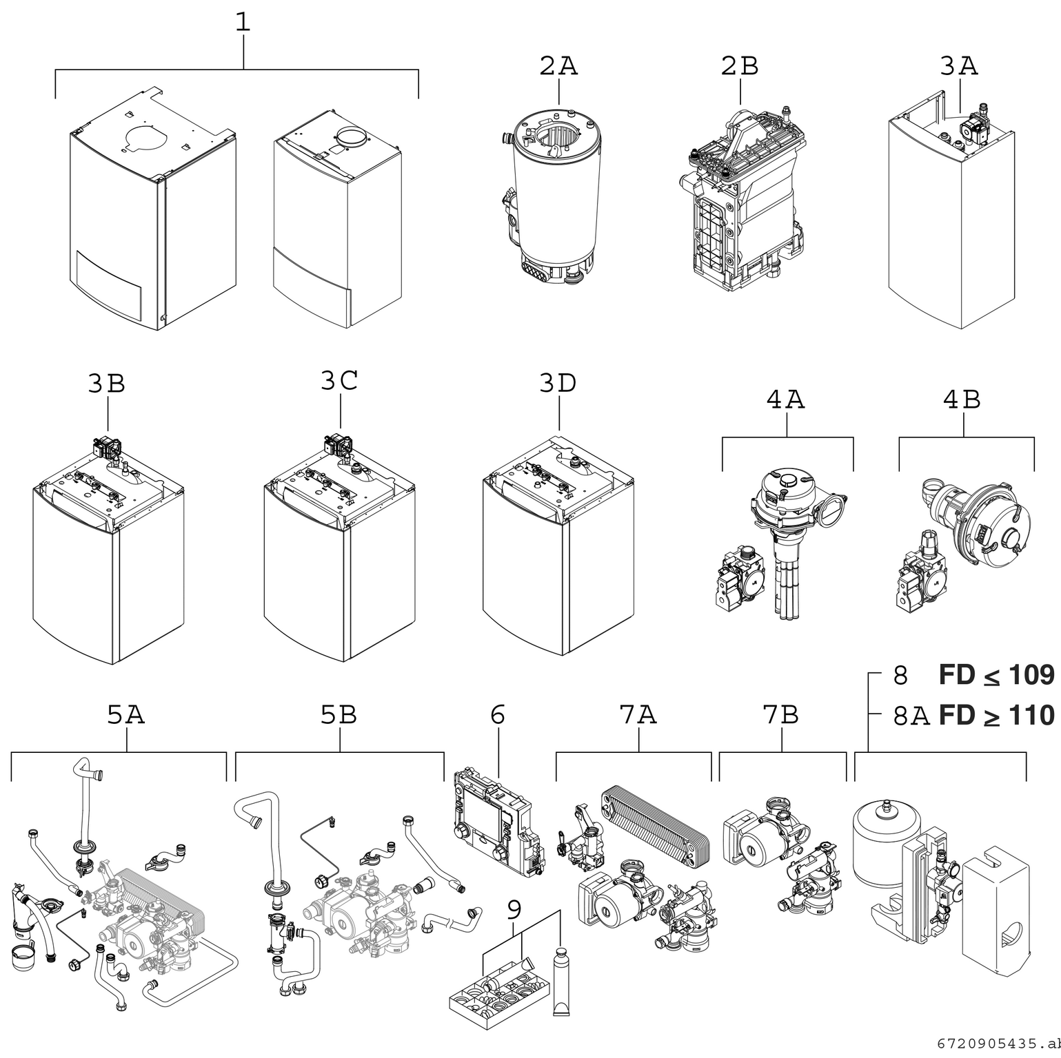 Product Explosion Image for CerapurModul
