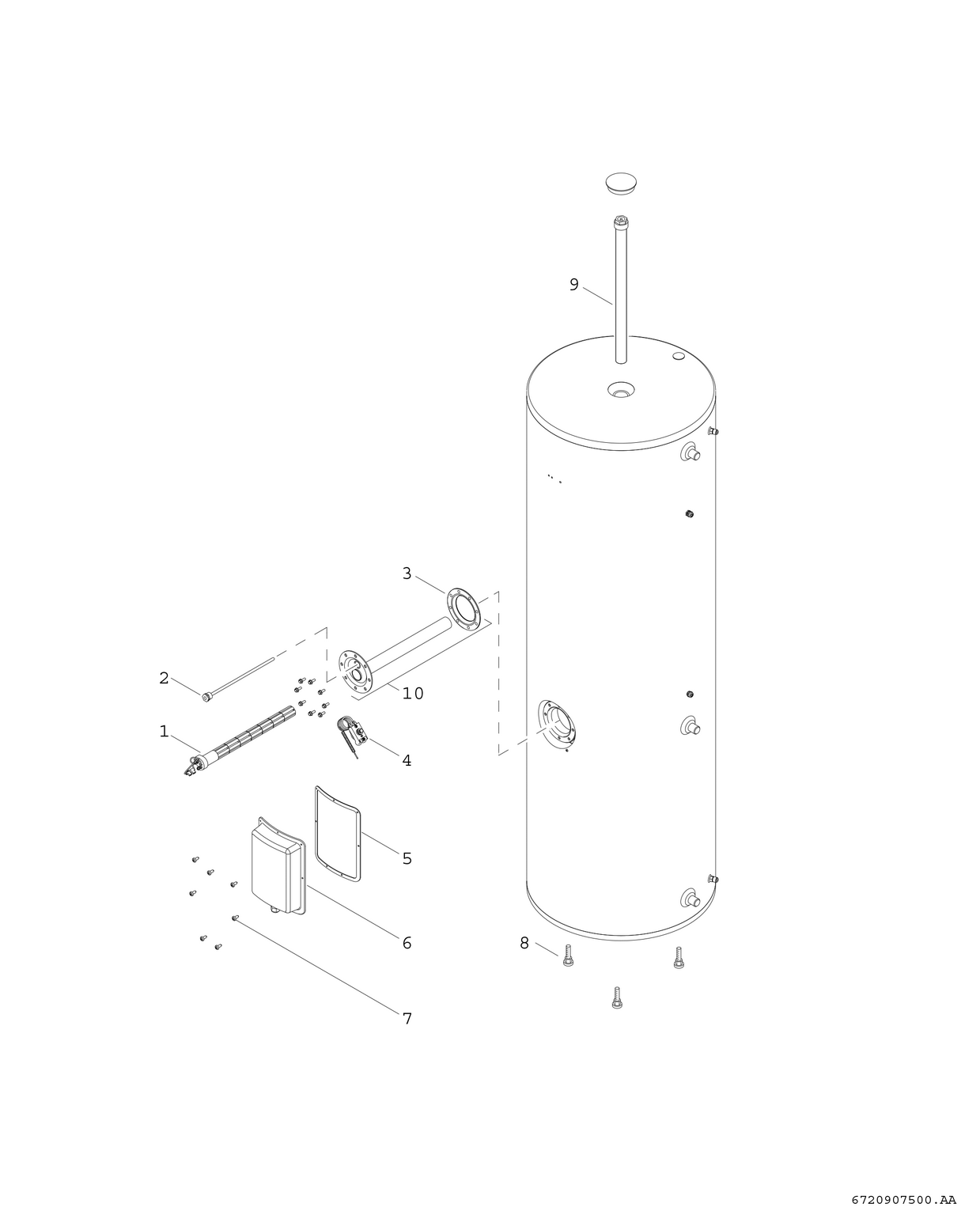 Spare Part Image for HP-Split (tank 300L)