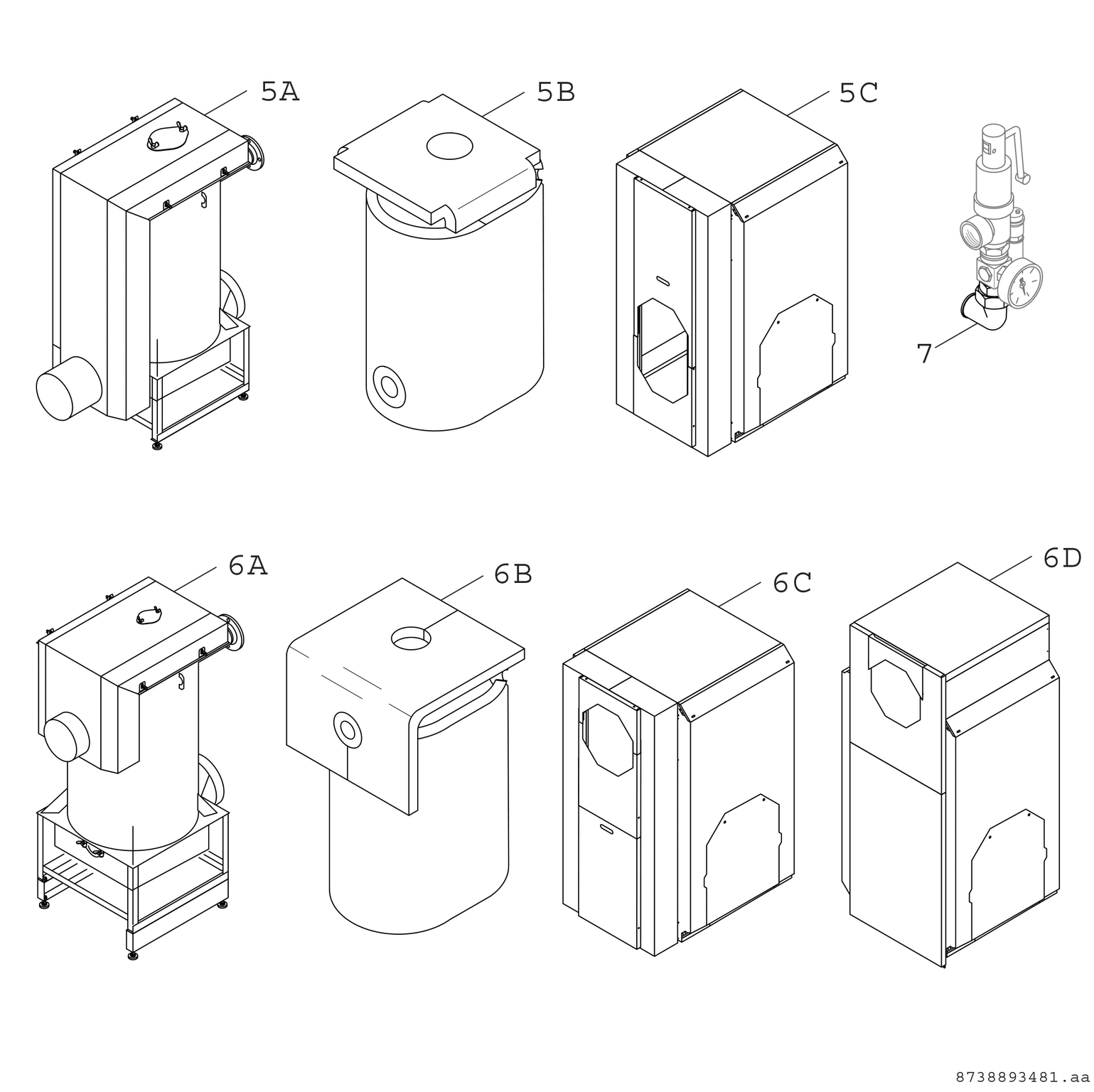 Product Explosion Image for WT70-3-G1 2 Rl