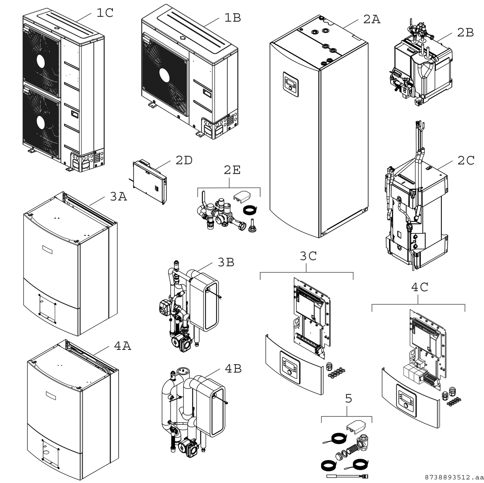 Product Explosion Image for Supraeco A