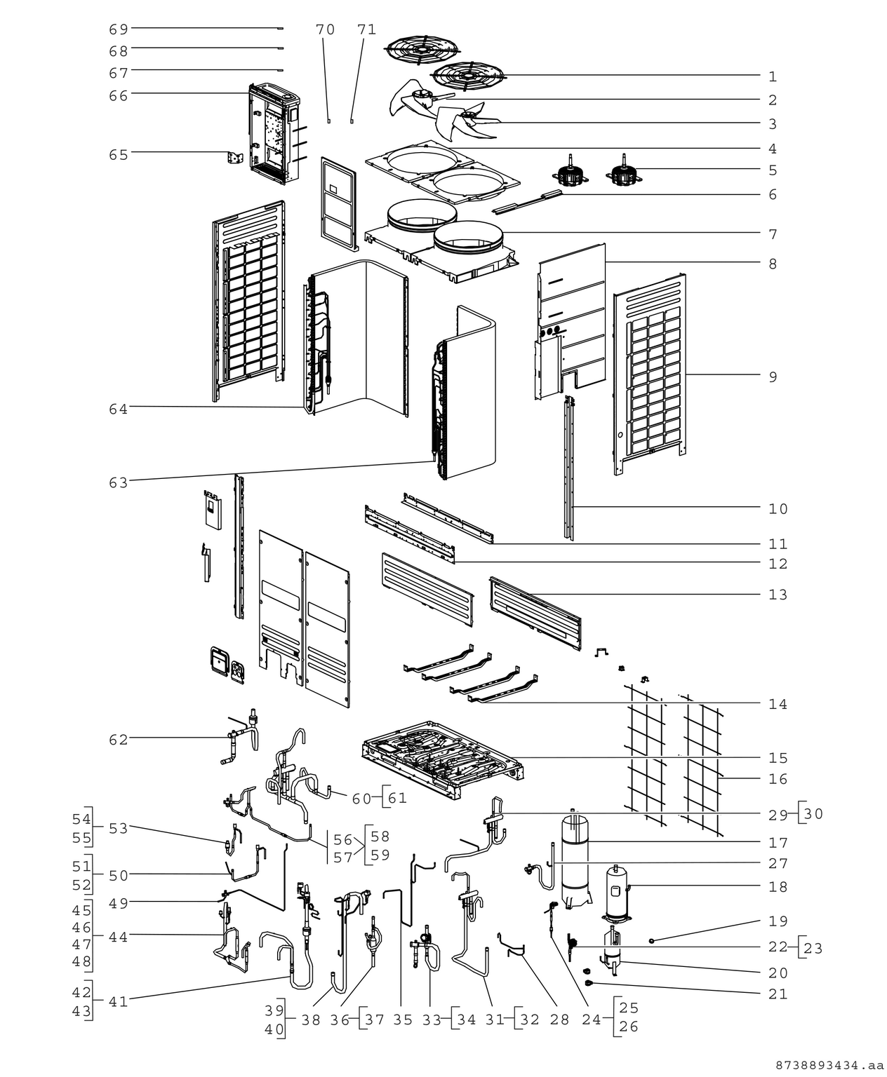 Spare Part Image for RDCI8-12/25-28-3 Heat Recv VRF ODU