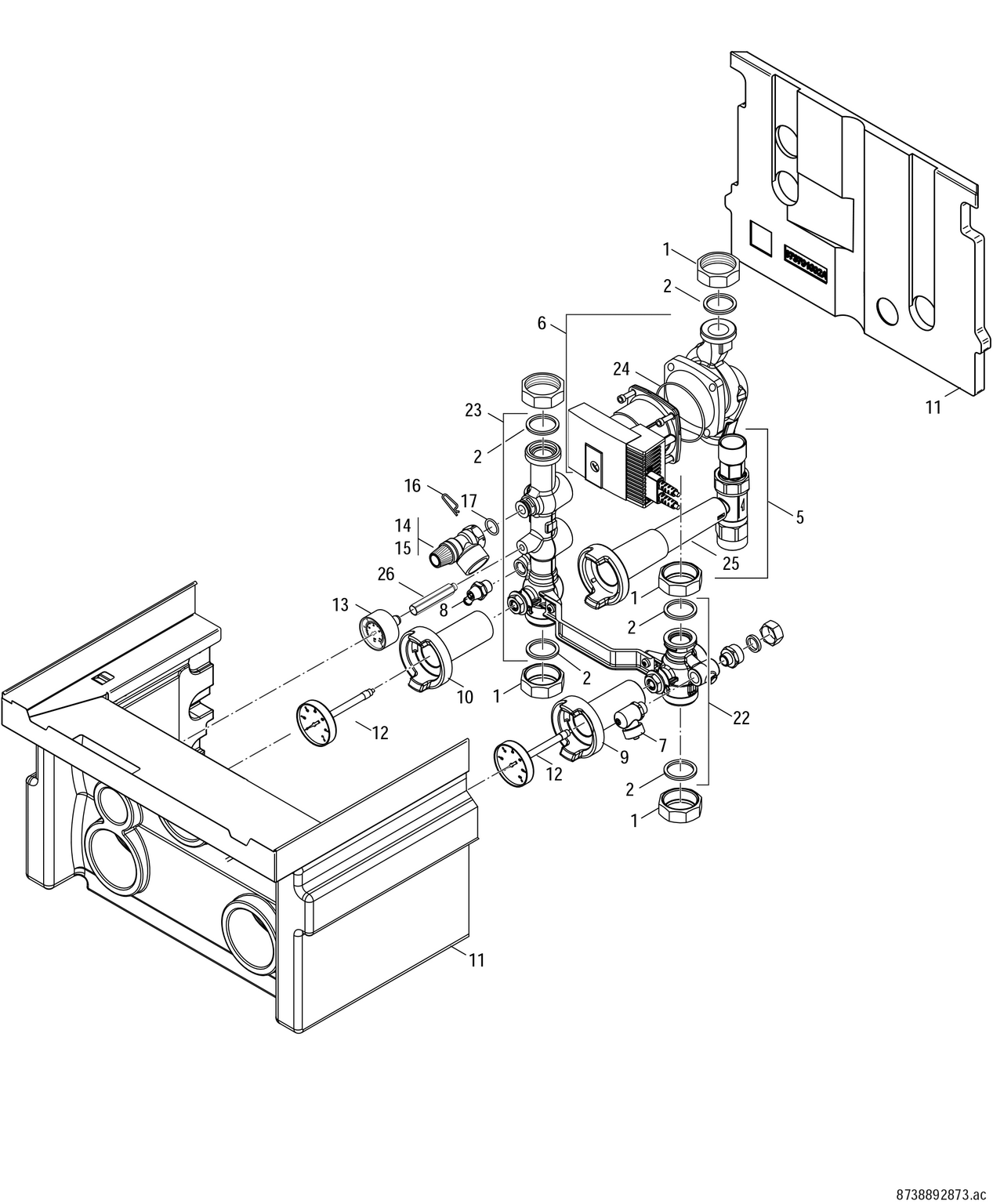 Spare Part Image for Kit de raccordement