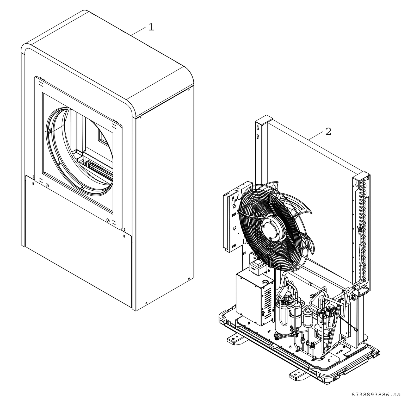 Product Explosion Image for Compress 7000i AW
