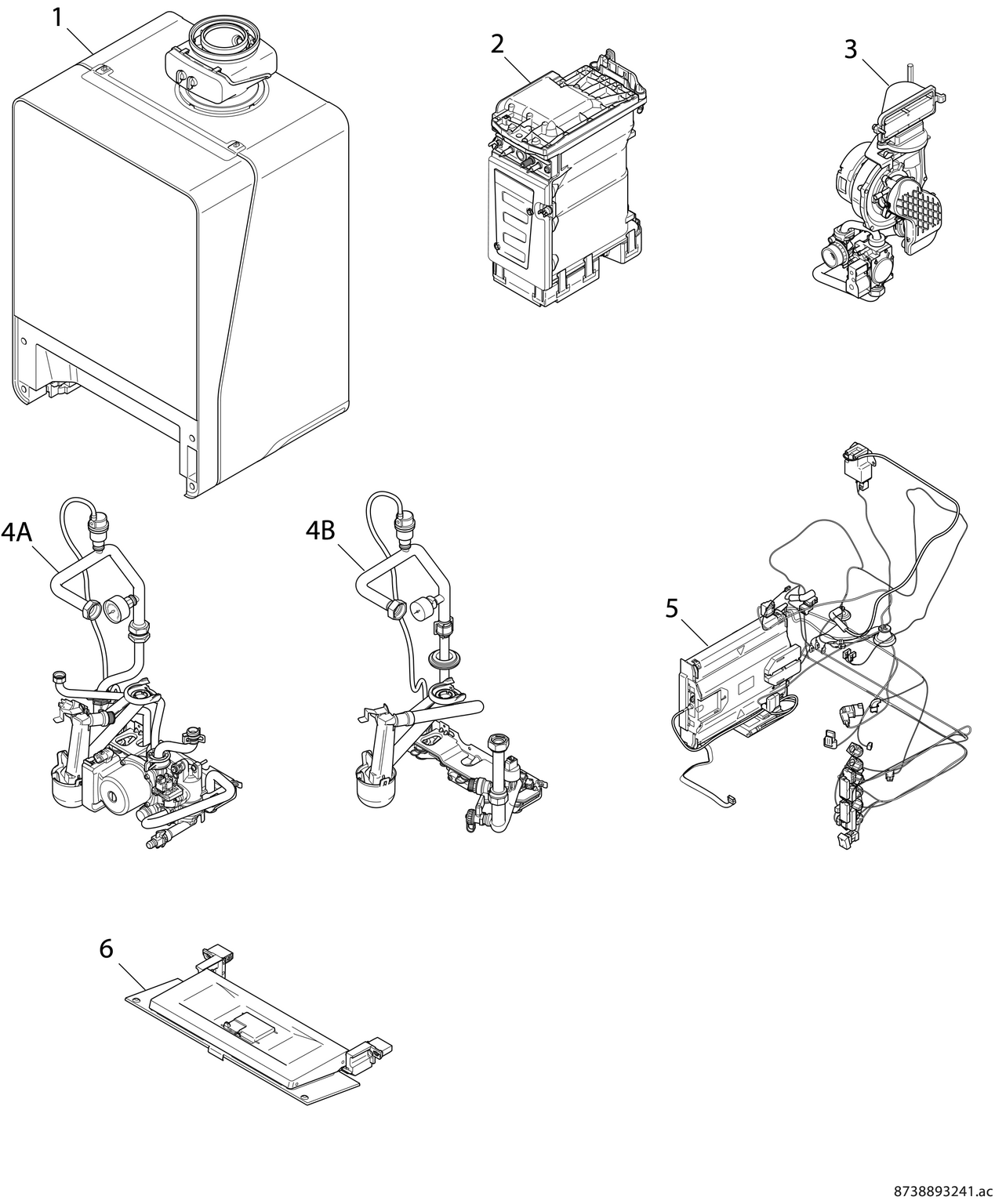 Product Explosion Image for Cerapur 9000i