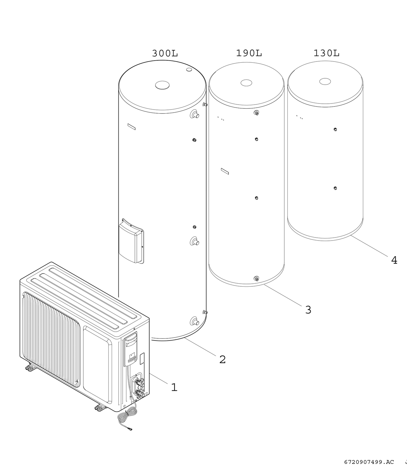 Product Explosion Image for Compress 3000 DWS