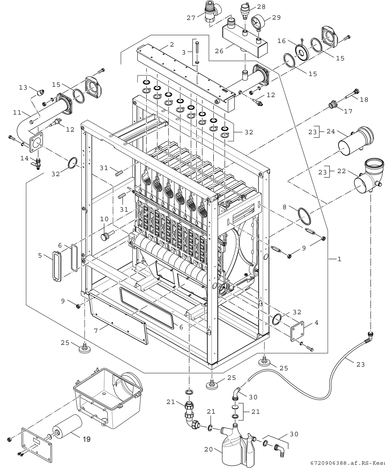 Spare Part Image for Kesselblock