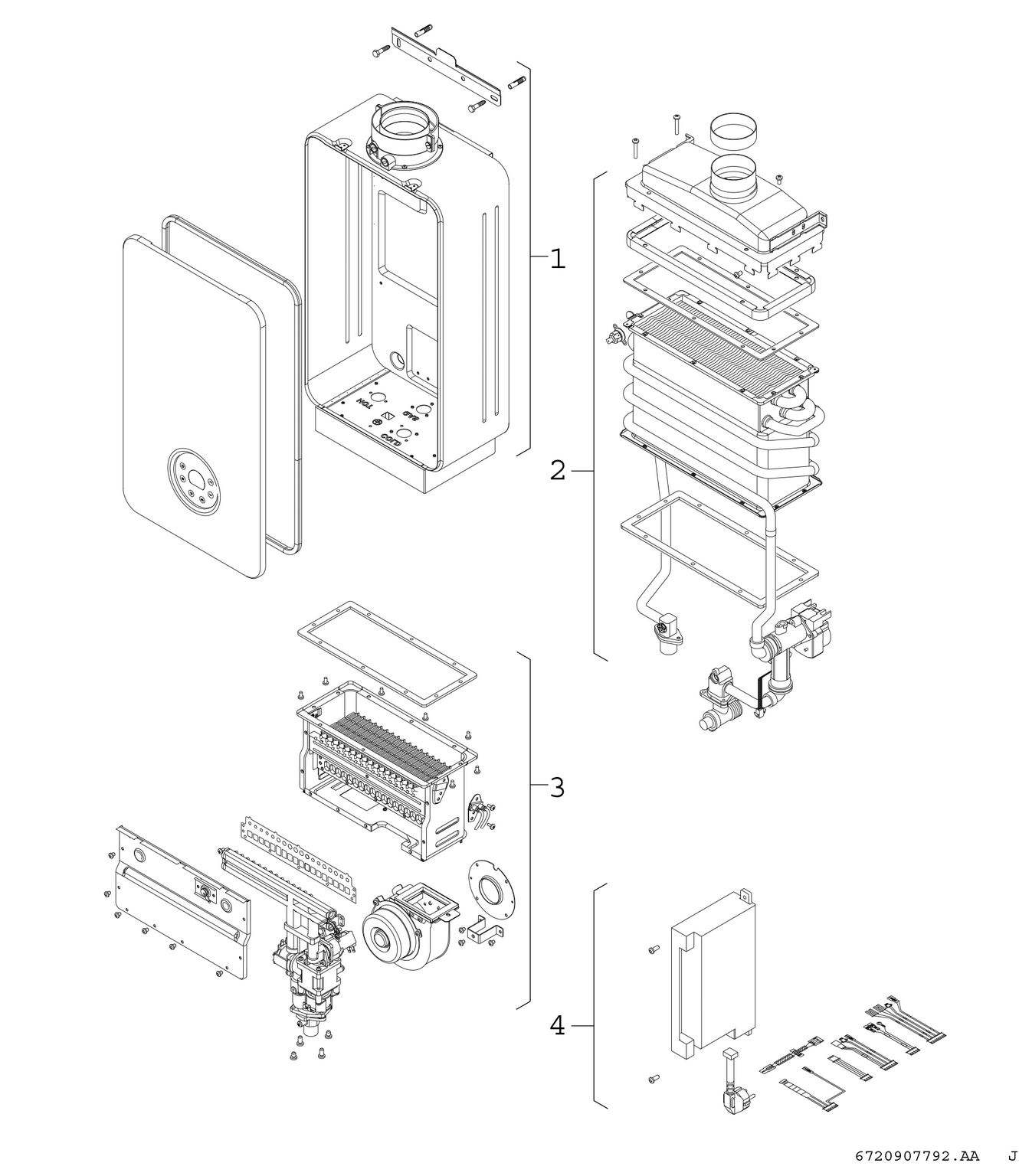 Product Explosion Image for Therm 5700 S