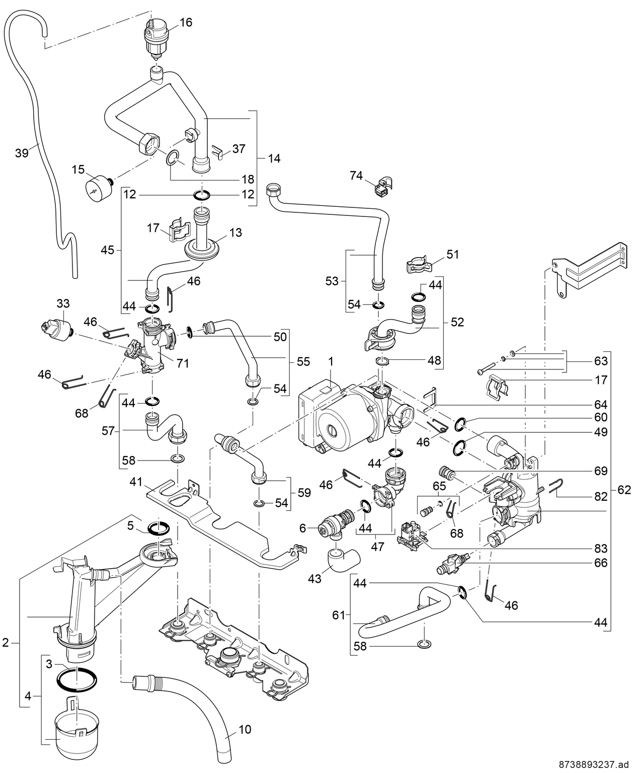 Spare Part Image for Hydraulik HU-1 <= 30kW