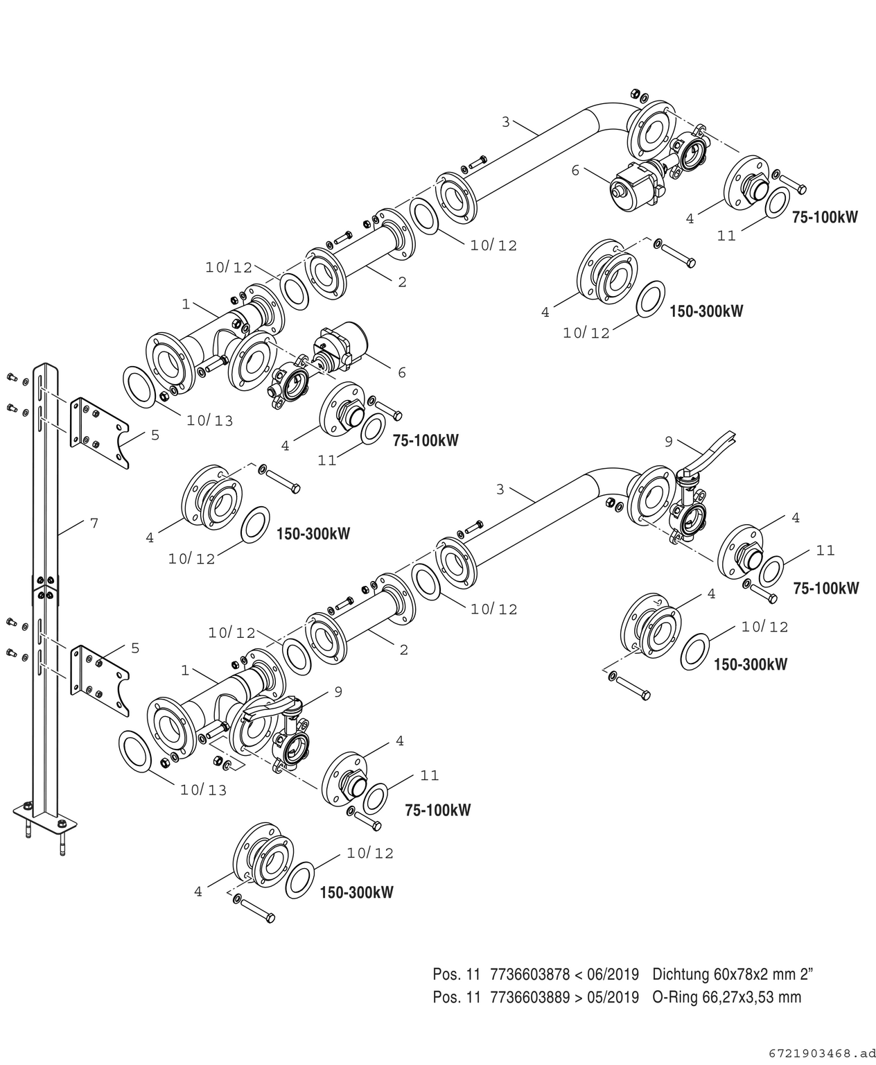 Spare Part Image for Kaskade KB372 75/100kW ohne Pumpe
