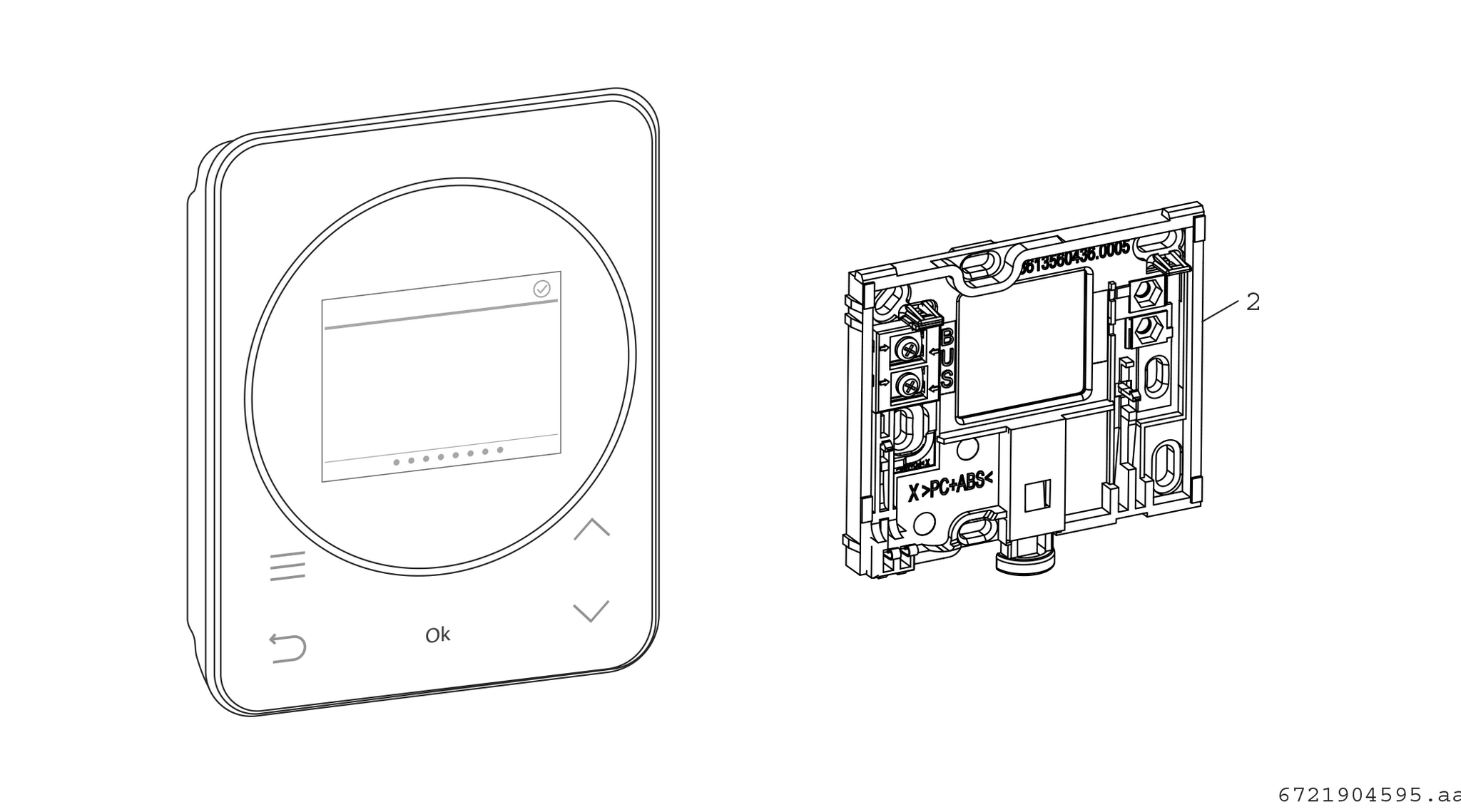 Spare Part Image for Bedieningsunit+Montagebeugel