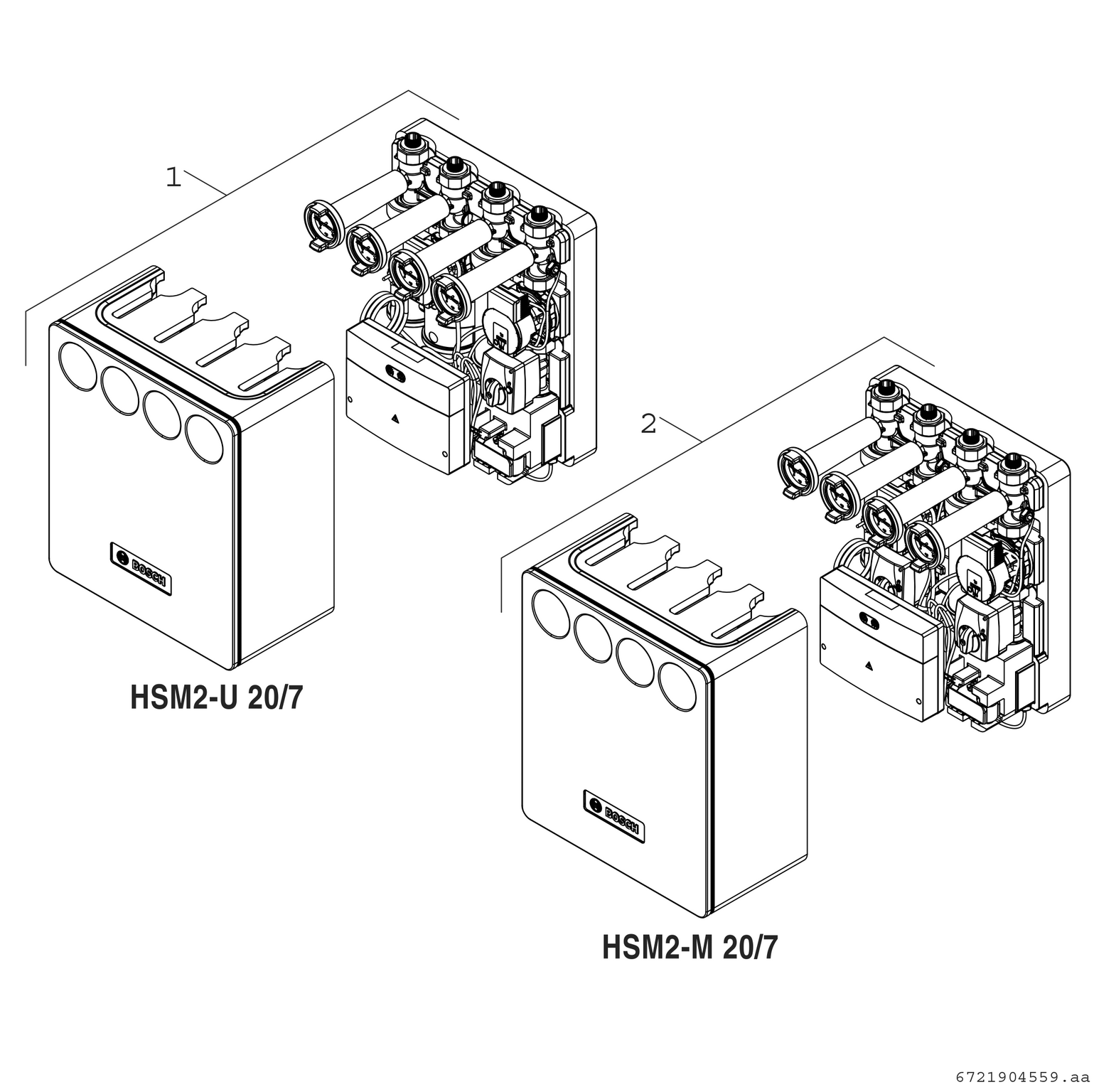 Product Explosion Image for HSM2-U 20/7 MM200
