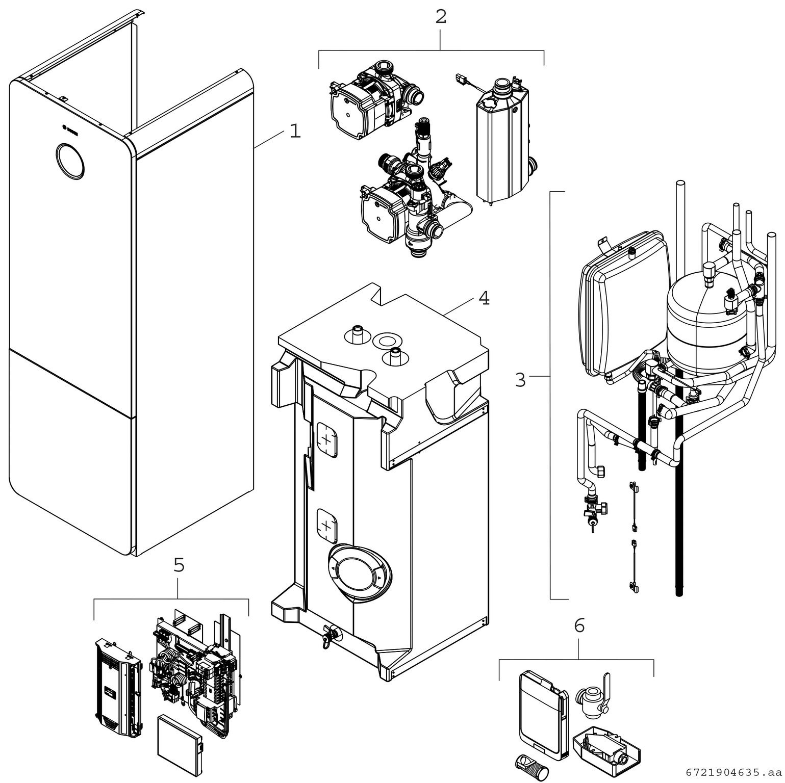Product Explosion Image for Compress 5800i AW