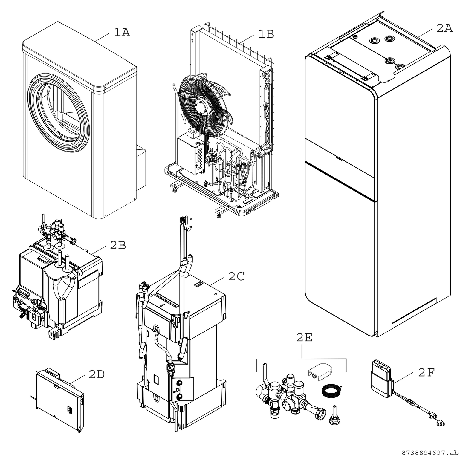 Product Explosion Image for Compress 7000i AW