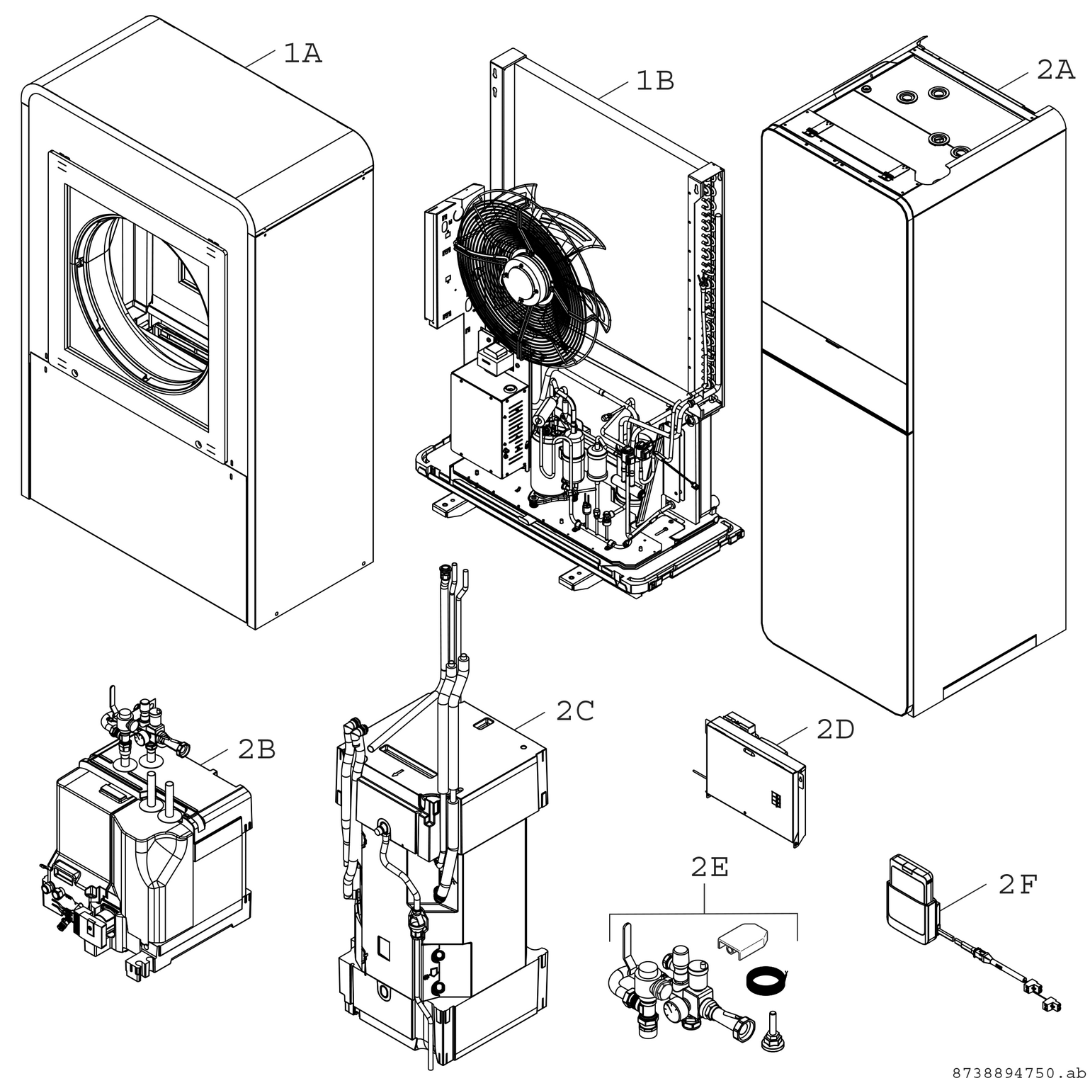 Product Explosion Image for Compress 7000i AW