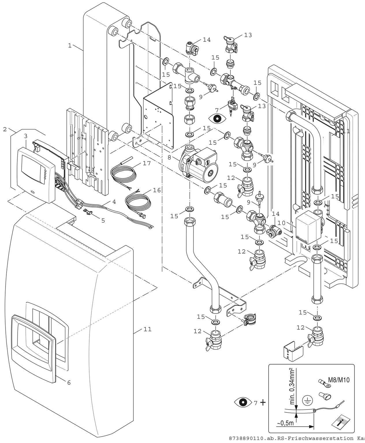 Spare Part Image for Frischwasserstation Kaskade Erweiterung