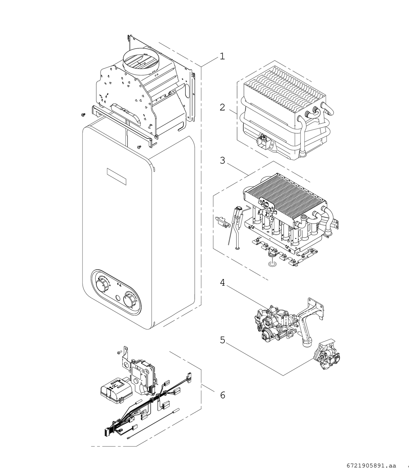 Product Explosion Image for Therm 4200