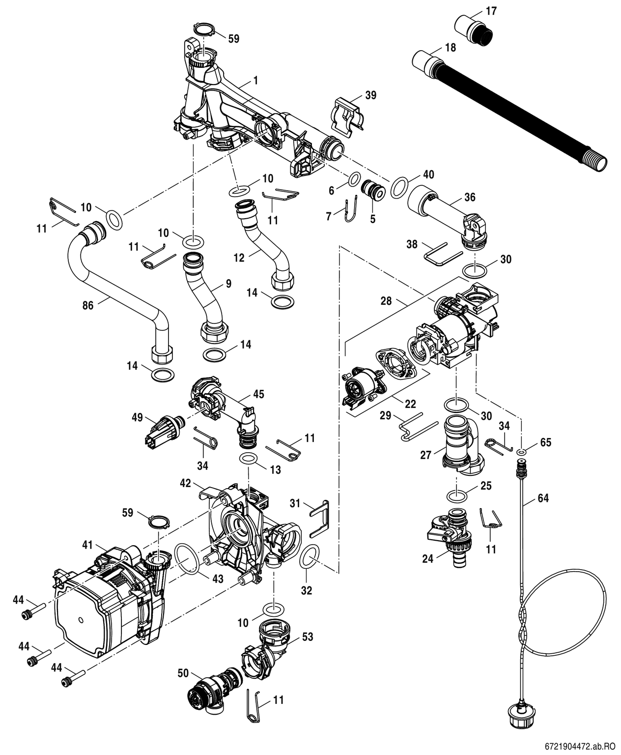 Spare Part Image for Corps hydraulique