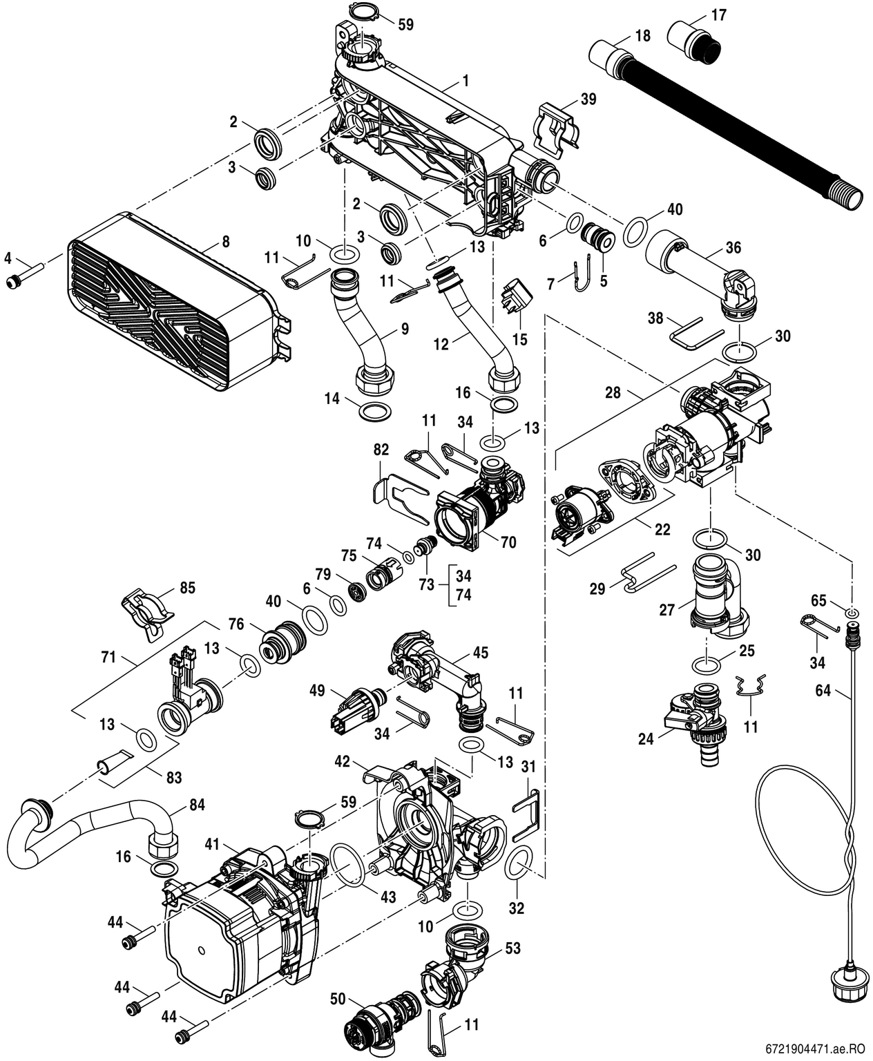 Spare Part Image for Corps hydraulique