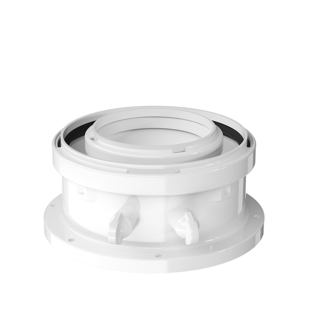 Adapt concentrique prise mesure Ø80/125